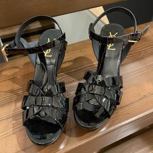 Brand NEW YSL size 38 black platform